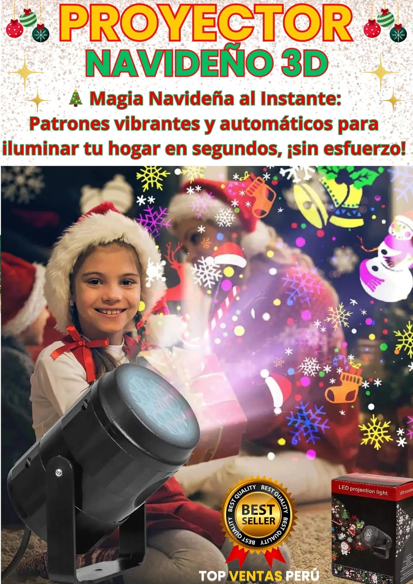 PROYECTOR NAVIDEÑO 3D EDICION 2024 ✨🎅🏼✅