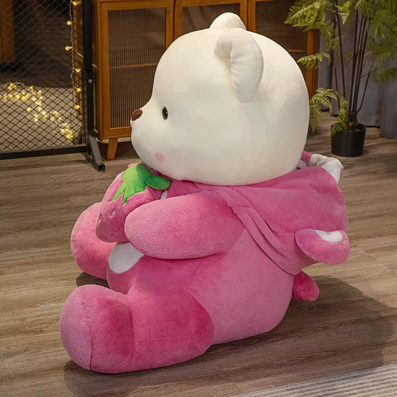 OSITO DISFRAZADO DE LOTSO CON SU FRESA 🍓😍