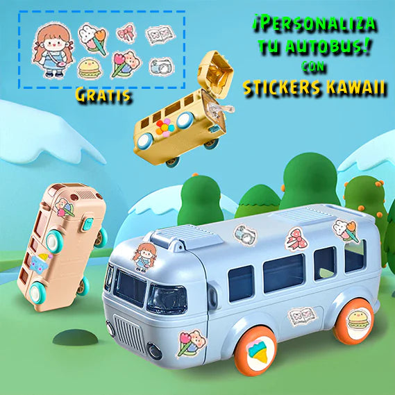 BottleBus - Tomatodo para Niños con forma de Autobus