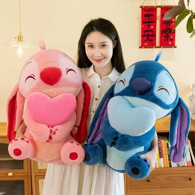 PELUCHE STICH CON CORAZON DE 60 CM 😍 ❤️