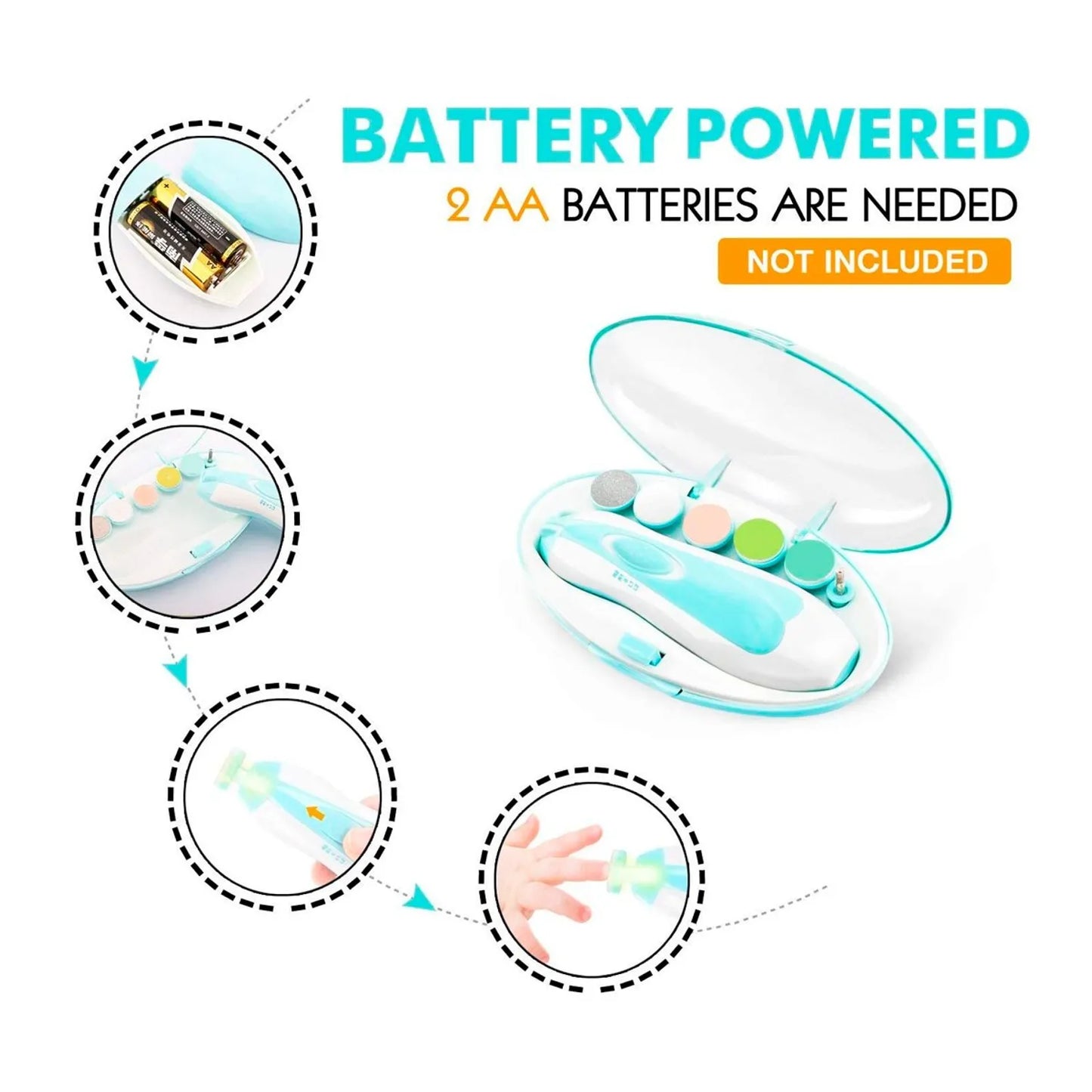 LIMADOR DE UÑA PARA BEBE ELECTRICO