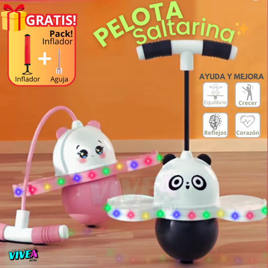 PELOTA PARA REBOTES CON LUCES LED