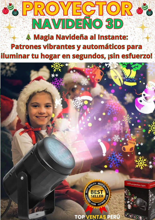PROYECTOR NAVIDEÑO 3D EDICION 2024 ✨🎅🏼✅