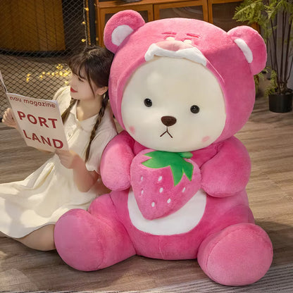 OSITO DISFRAZADO DE LOTSO CON SU FRESA 🍓😍