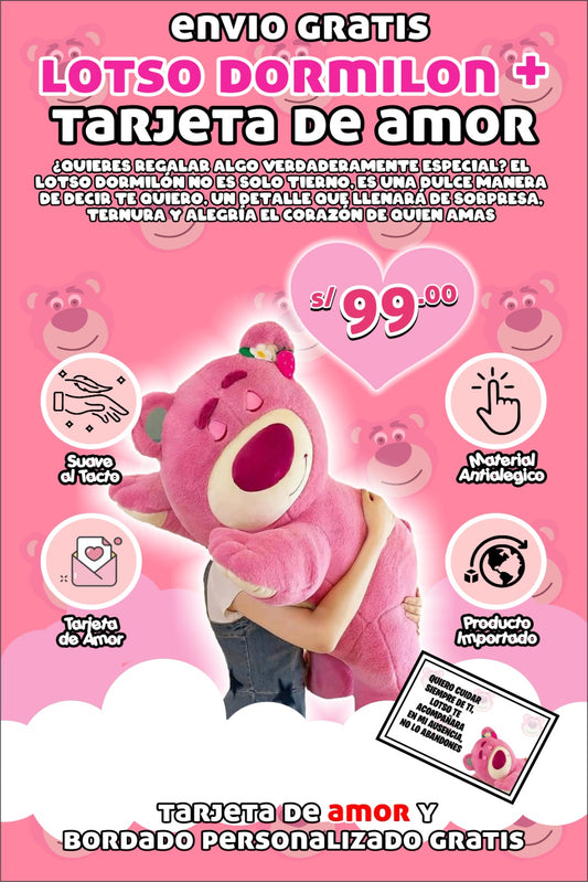 LOTSO DORMILÓN + BORDADO PERSONALIZADO ❤️