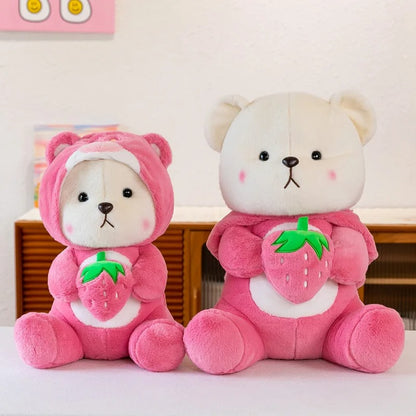 OSITO DISFRAZADO DE LOTSO CON SU FRESA 45 CM 🍓😍
