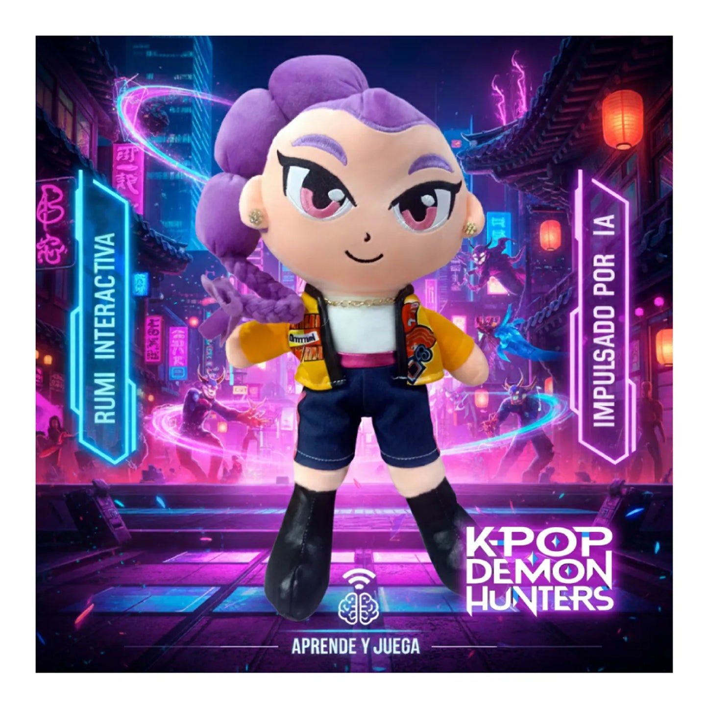 Kpop Demon Hunters Rumi Peluche + Audio Musical 🎶